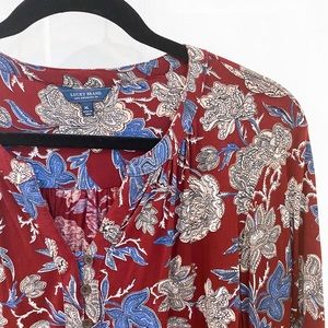 LUCKY BRAND Woman’s Floral Long Sleeve Flowy Top